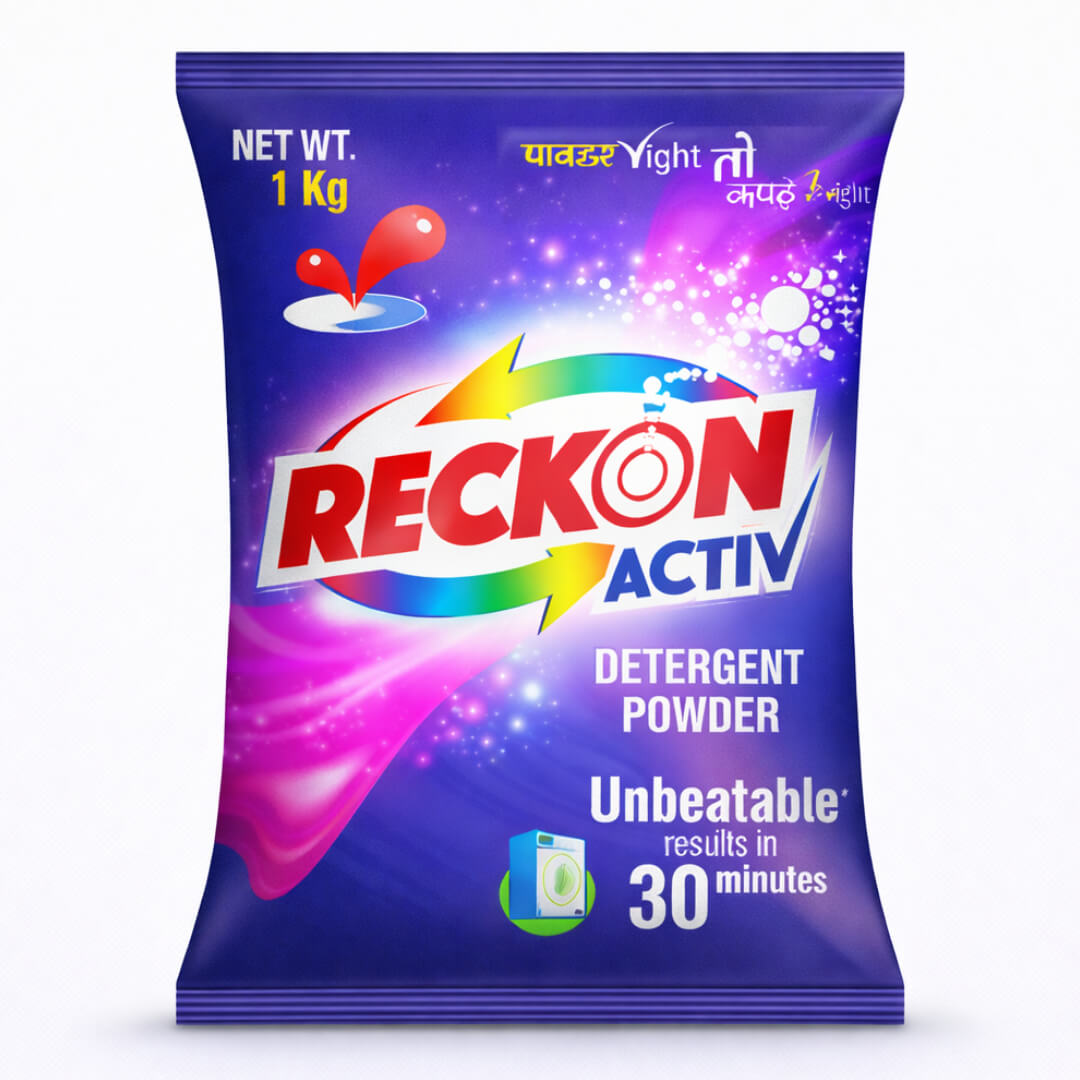 Reckon Activ Detergent Powder 1 Kg | Unbeatable Results in 30 Minutes