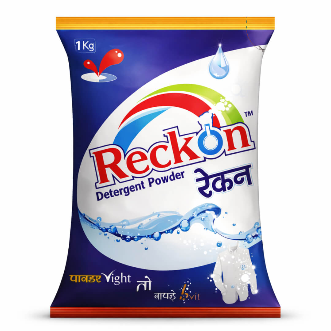 Reckon Detergent Powder 1 Kg | Powerful Cleaning & Brightness