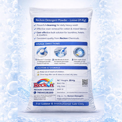 Reckon Detergent Powder – Loose (25 Kg Bag)