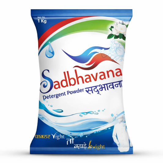 Sadbhavana Detergent Powder 1 Kg | Powerful Wash & Bright Clothes