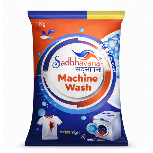 Sadbhavana Machine Wash Detergent Powder 1 Kg | For Front & Top Load Machines